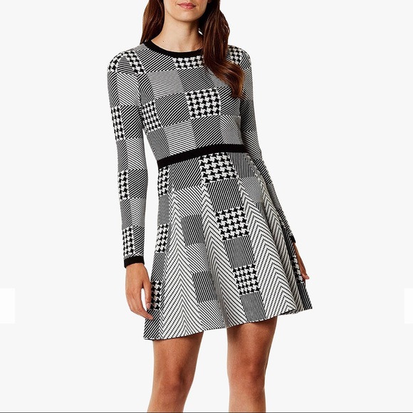 karen millen check dress